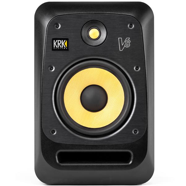 KRK Monitor Speakers Black KRK Systems V8S4 8-inch Nearfield Active Studio Monitor - Single
