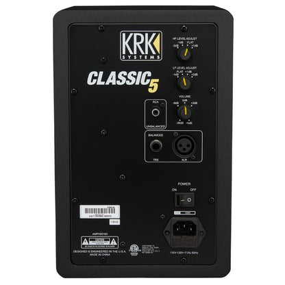 KRK Monitor Speakers KRK Classic 5 Active 2-Way Professional Studio Monitor - Single - Black