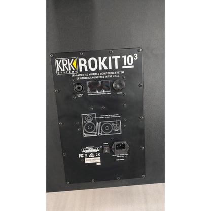 KRK Monitor Speakers KRK ROKIT 10-3 G4 10inch Tri-Amp Mid-Field Powered Studio Monitor Speaker - Single - Open Box