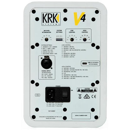 KRK Monitor Speakers KRK Systems V4S4 4-inch Nearfield Active Studio Monitor - Single