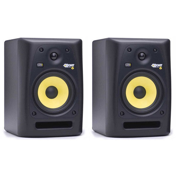 KRK Monitor Speakers Pair KRK Rokit Powered RP6 Generation 2 Studio Monitors