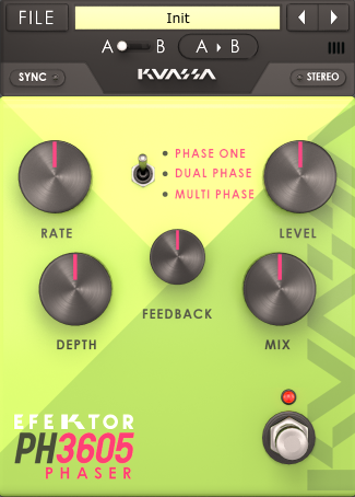 KUASSA Virtual Processors Kuassa Efektor PH3605 Phaser