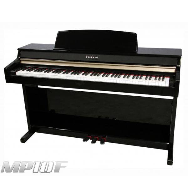 kurzweil digital pianos ebony polish kurzweil mp10f digital piano with fatar hammer action keybed   #color_ebony-polish