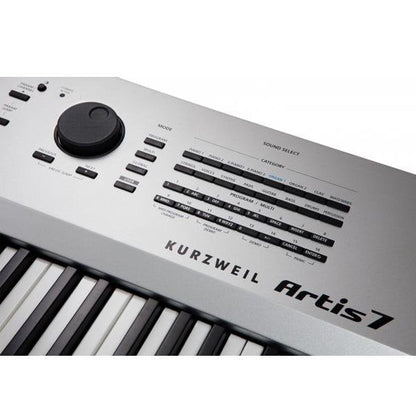 kurzweil digital pianos kurzweil artis 7 76-key digital piano with fatar semi weighted action keybed