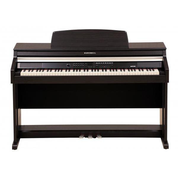 kurzweil digital pianos satin rosewood kurzweil mp20f digital piano with fatar hammer action keybed   