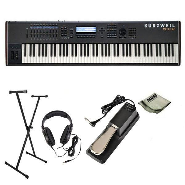 Kurzweil Keyboard Bundles Kurzweil PC3K8 88-Key Synthesizer Workstation Pro Bundle