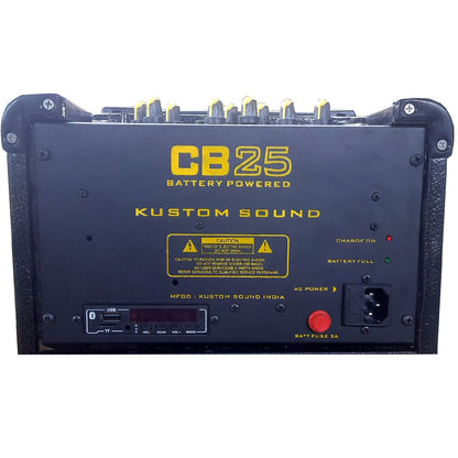 Kustom Sound Portable Guitar Amplifiers Kustom Sound CB25 Battery Powered Karaoke Ready Amplispeaker