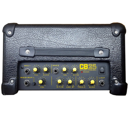 Kustom Sound Portable Guitar Amplifiers Kustom Sound CB25 Battery Powered Karaoke Ready Amplispeaker