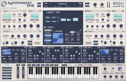 KV331 Audio Virtual Instruments KV331 SynthMaster One: Versatile Wavetable Synthesizer
