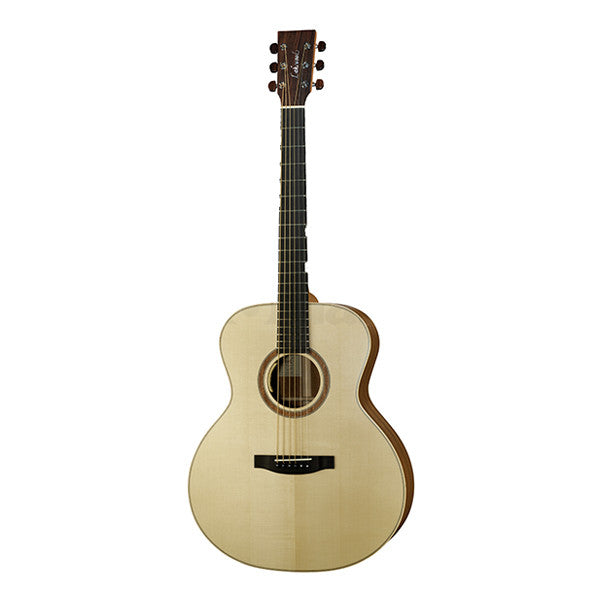 lakewood electro acoustic guitars lakewood j-14 bariton dreadnought electro acoustic guitar - natural