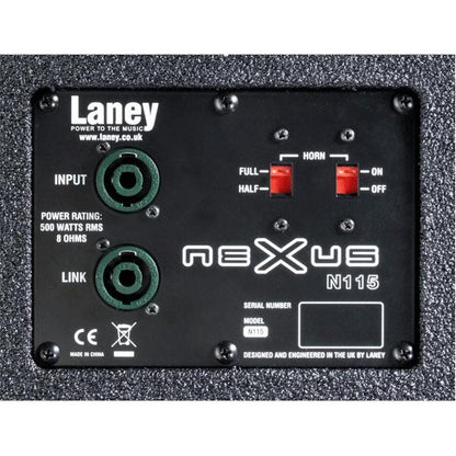 laney bass amplifier cabinets laney n115 nexus bass cabinet