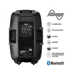 Laney Live Sound Processors Laney AH115 G2 800W Active Audio Hub Venue Portable Loudspeaker