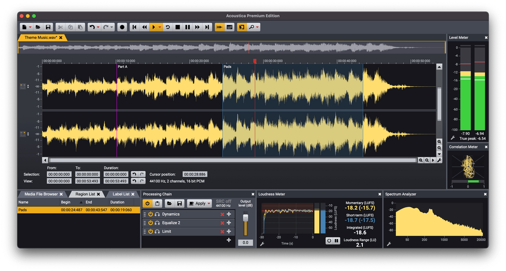 Acon Acoustica 7 Premium Spectral Audio Editor