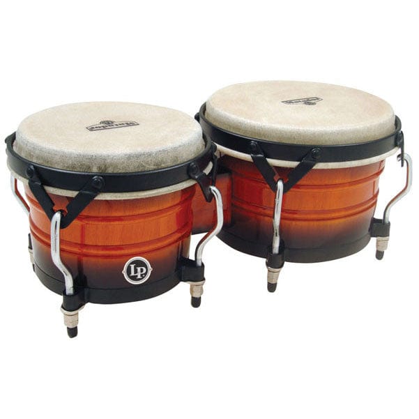 Latin Percussion Bongos LP M301-VSB Matador Custom Wood Bongos Black Hardware/Vintage Sunburst