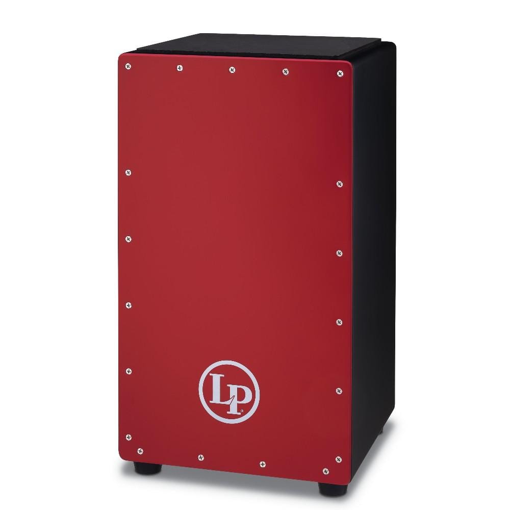 latin percussion cajons latin percussion lp1425 prism snare cajon with padded seat   #color_red