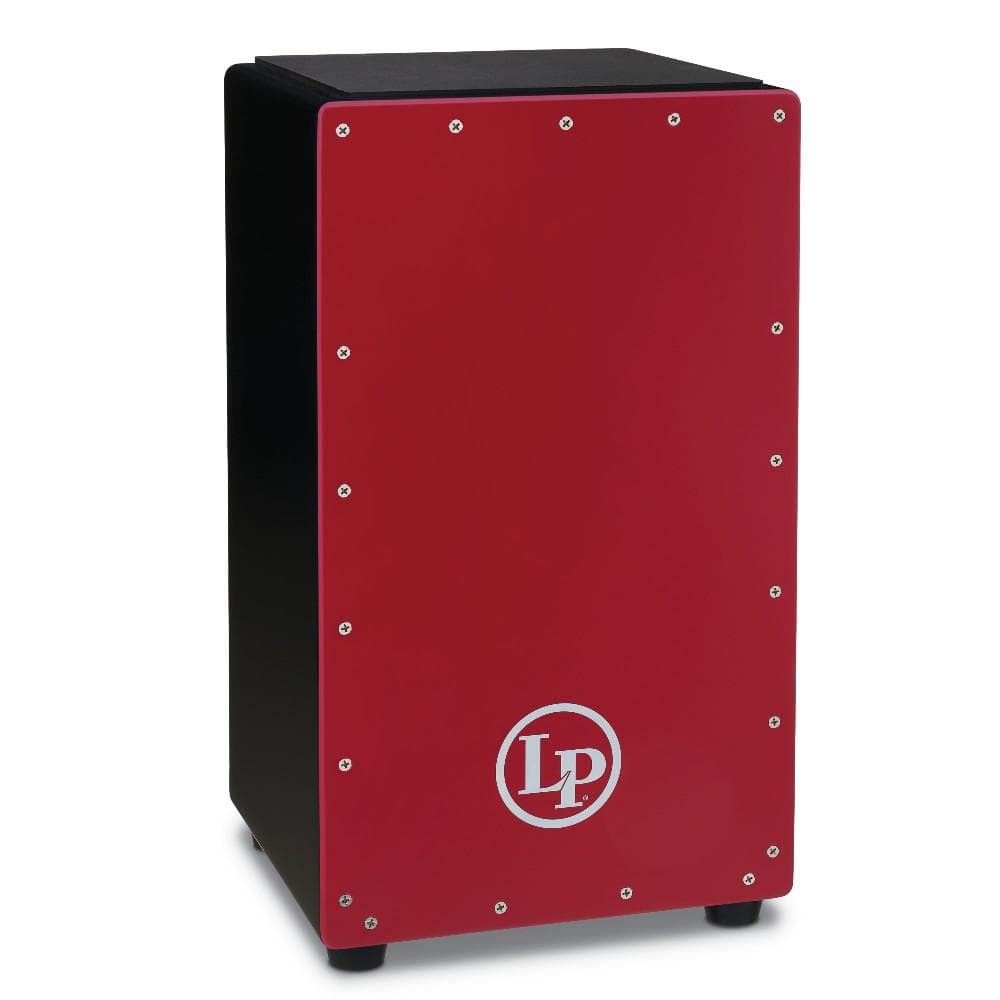 latin percussion cajons red latin percussion lp1425 prism snare cajon with padded seat   #color_red