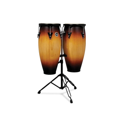 Buy Latin Percussion LP646NY VSB City Series Wood Conga Set with Stand Vintage Sunburst Online