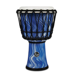 Latin Percussion Djembes Blue Marble Latin Percussion LP1607 7 Inch Rope Tuned Circle Djembe With Perfect Pitch Head