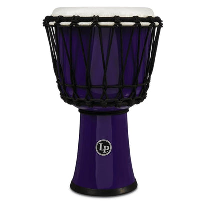 Latin Percussion Djembes Purple Latin Percussion LP1607 7 Inch Rope Tuned Circle Djembe With Perfect Pitch Head