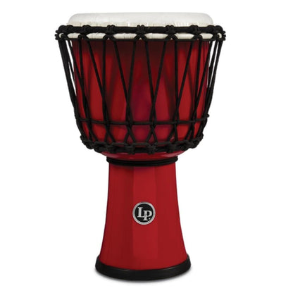 Latin Percussion Djembes Red Latin Percussion LP1607 7 Inch Rope Tuned Circle Djembe With Perfect Pitch Head