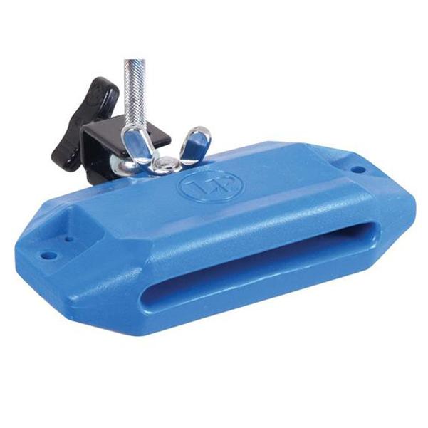 latin percussion hand percussions latin percussion lp1205 high pitch jam block with bracket - blue