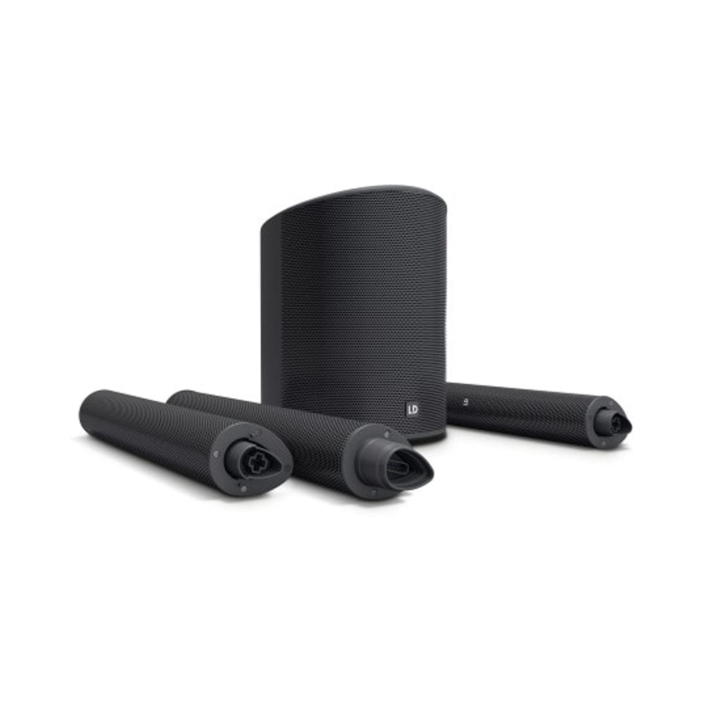 LD Systems Active PA Speakers Black LD Systems Ultra-Portable Battery-powered Column Active Portable PA System