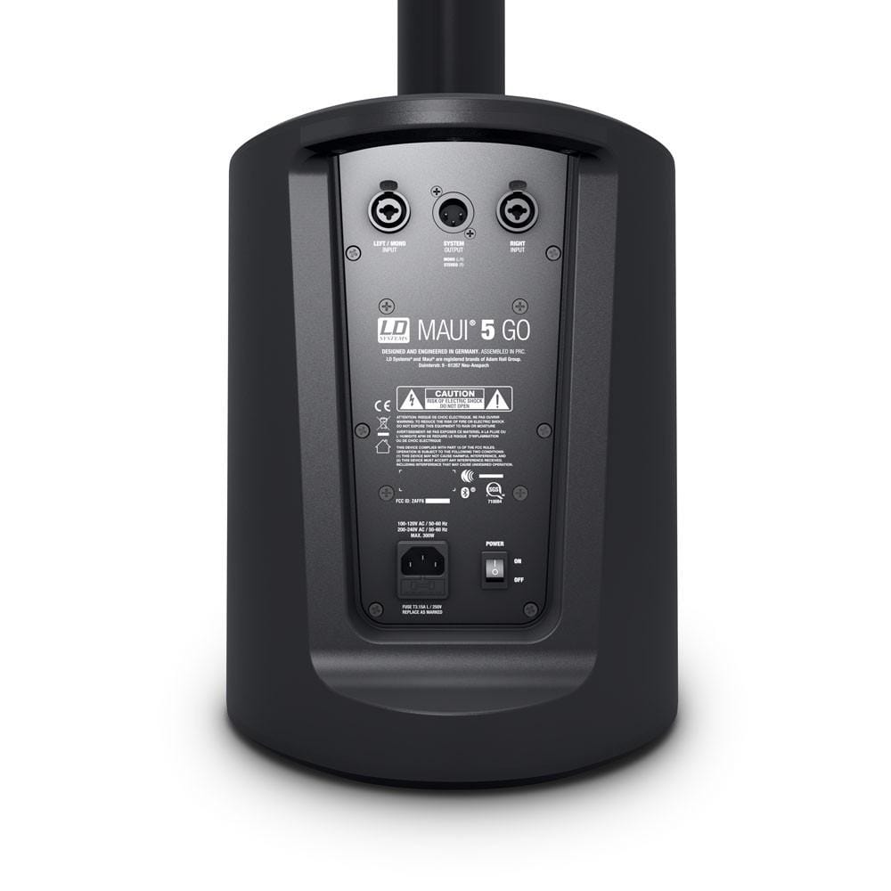 LD Systems Pa Systems Ld System Battery Powered Ultra Portable Column PA System with Mixer and Bluetooth