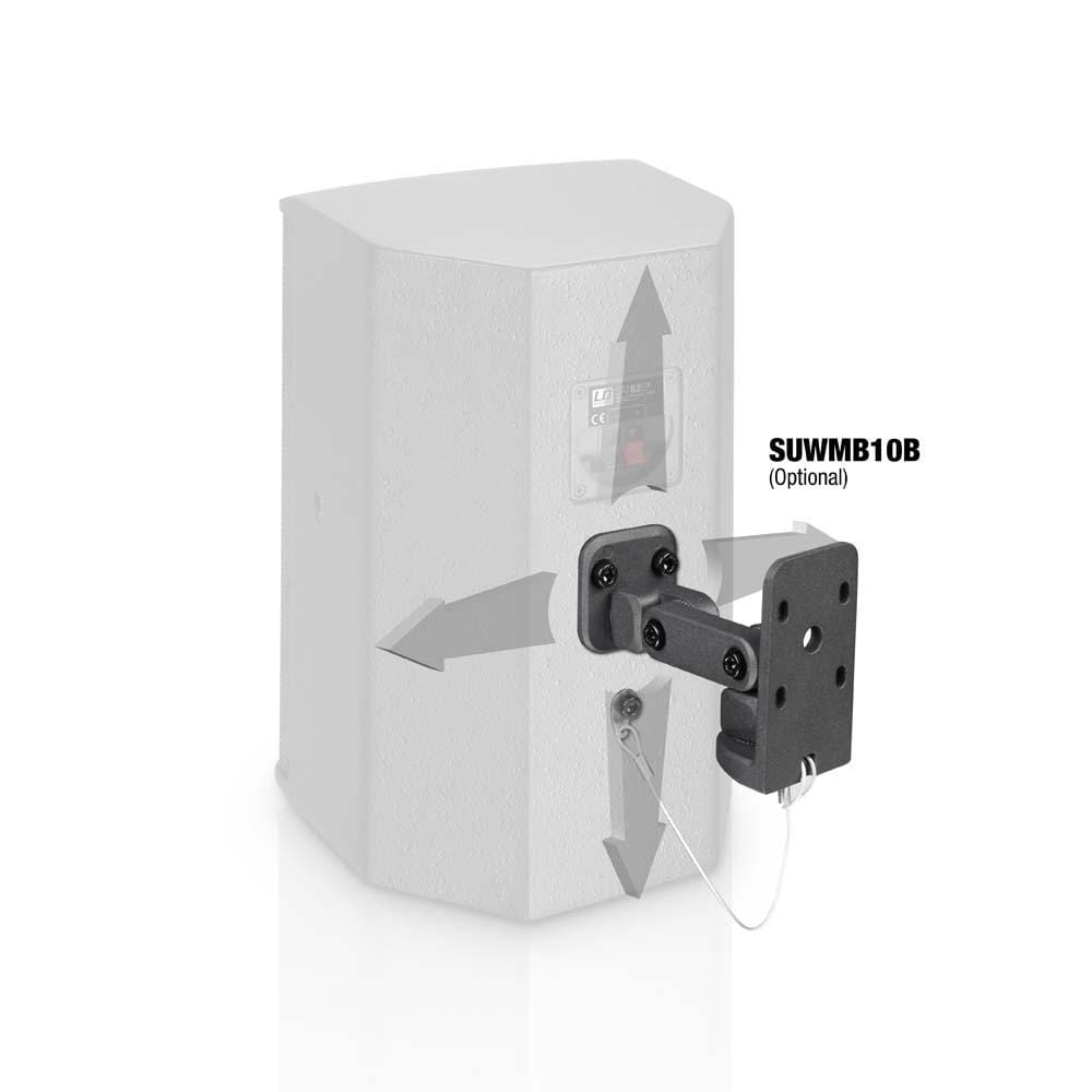 ld systems passive pa speakers black ld systems sat62g2 6.5" installation passive wall mounted speaker pair   