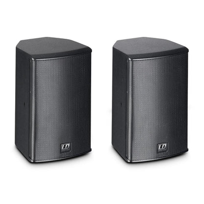 ld systems passive pa speakers black ld systems sat62g2 6.5" installation passive wall mounted speaker pair   