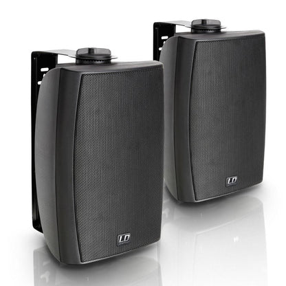ld systems speaker cabinets ld system 5.25" 2 way wall mount speaker 100 v black (pair)