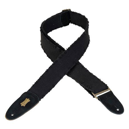 levy's guitar straps black levy's mc8twd distressed cotton 2 inch guitar strap 