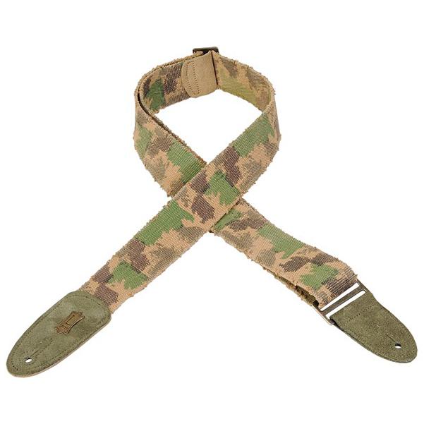 Levy's Guitar Straps Camo Levy's MC8TWD Distressed Cotton 2 inch Guitar Strap