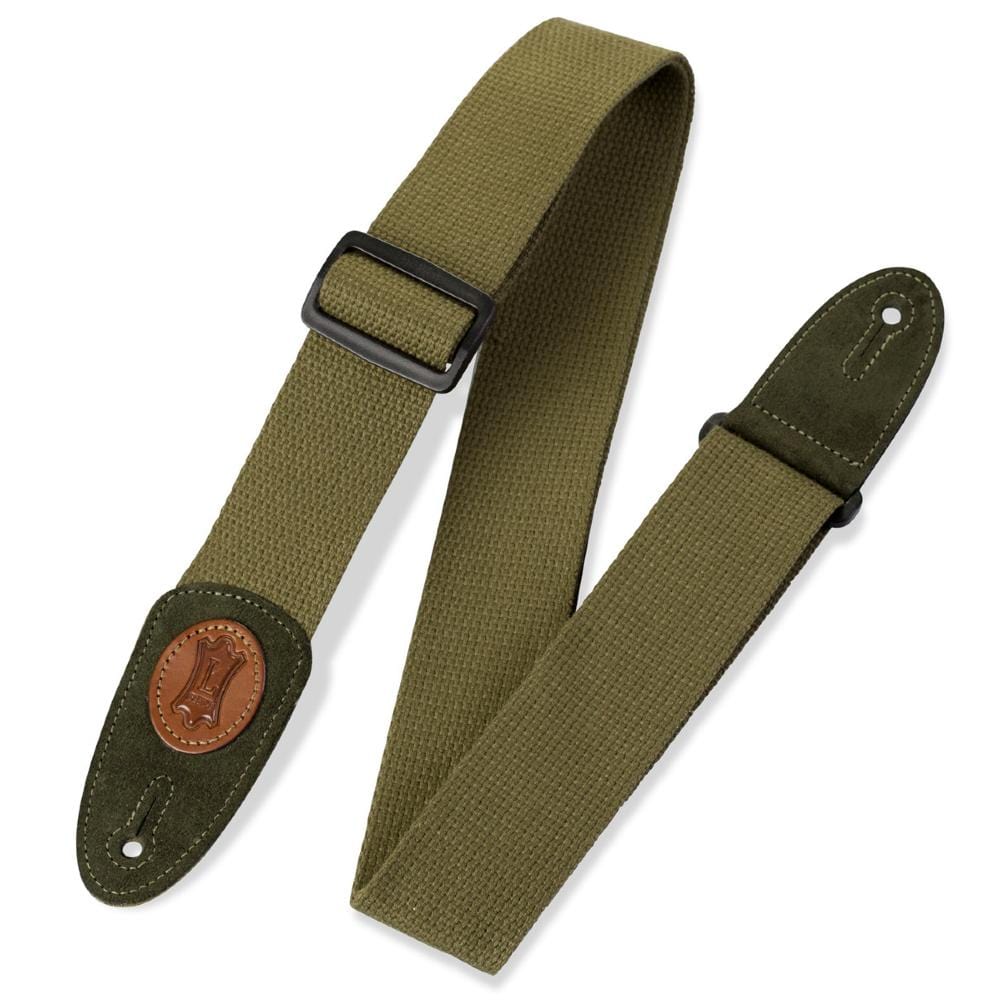 levy's guitar straps green levy's mssc8 2 inch signature series cotton guitar strap    #color_green
