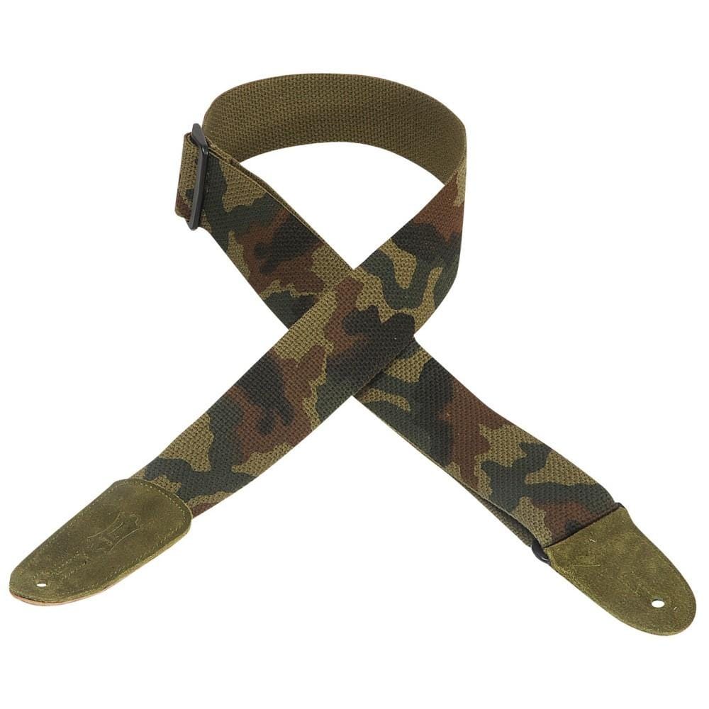 levy's guitar straps levy's cotton classics guitar strap - camouflage