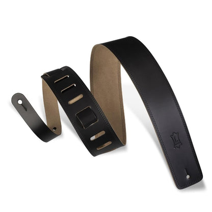 levy's guitar straps levy's dm1 leather guitar strap with suede back