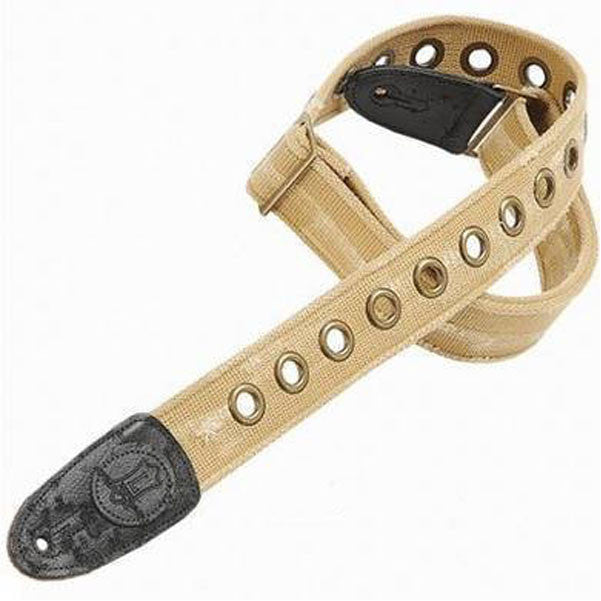 levy's guitar straps levy's guitar strap mc8twg-tan heavy cotton worn look