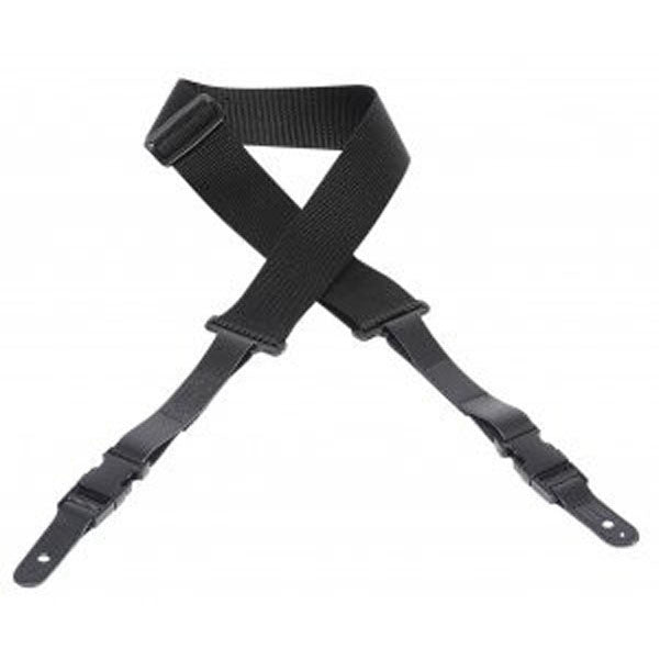 Levy's Guitar Straps Levy's M15BLK Polypropylene Black Guitar Strap  with Quick Release Ends