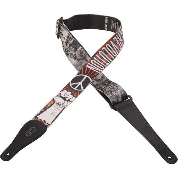 levy's guitar straps levy's mpl2-008 polyester guitar strap revolution