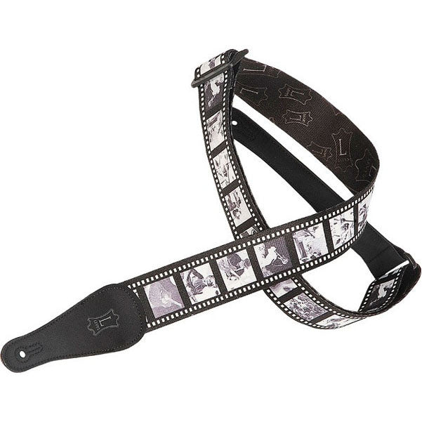 levy's guitar straps levy's mps2 design 063 sonic art film strips guitar strap