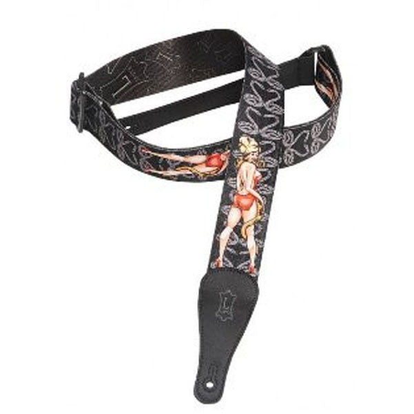 levy's guitar straps levys 2inch mps2-073 sonic art polyester guitar strap