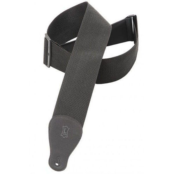 levy's guitar straps levys 3inch m8p3 black polypropylene guitar strap