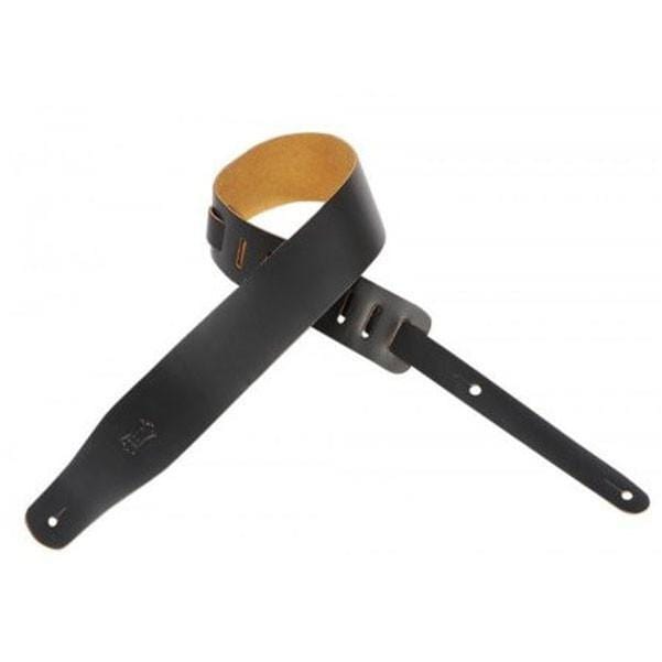 levy's guitar straps levys m26-black 2.5inch leather guitar strap