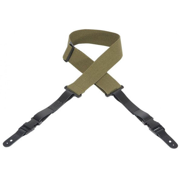 levy's guitar straps levys mc15-grn cotton 2inch(5.08 cm) guitar strap