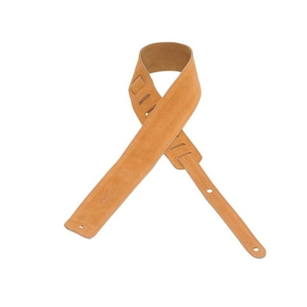 levy's guitar straps levys ms1  2.5 inches guitar strap leather - honey