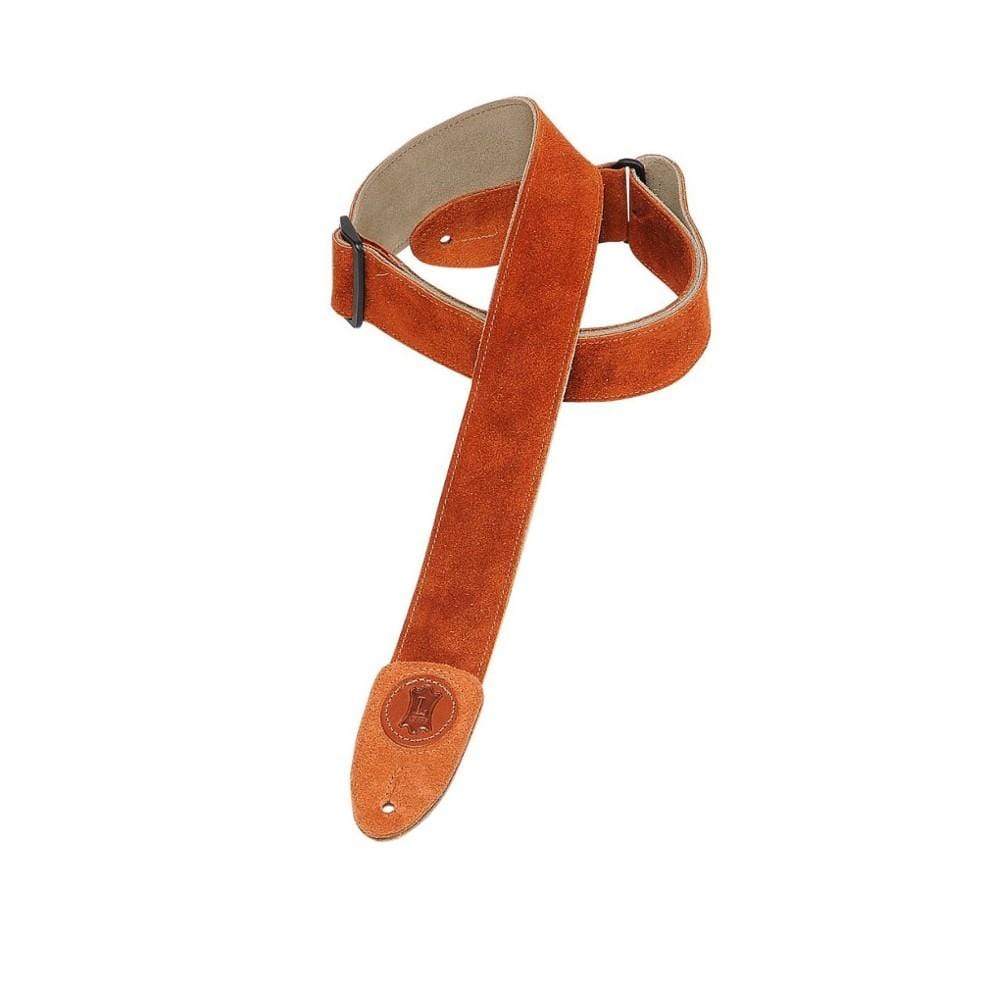 levy's guitar straps levys mss7 cpr guitar strap leather - 2 inch copper