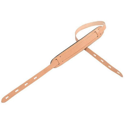 levy's guitar straps natural levys pm22 leather guitar strap - 1 inch      