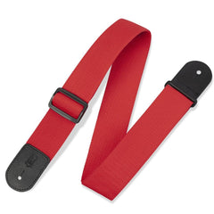 Levy's Guitar Straps Red Levy's M8POLY 2 Inch Polypropylene Guitar Strap