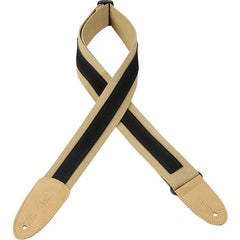 Levy's Guitar Straps Tan Levy's MC8S Cotton 2 inch Guitar Strap with Suede Strip