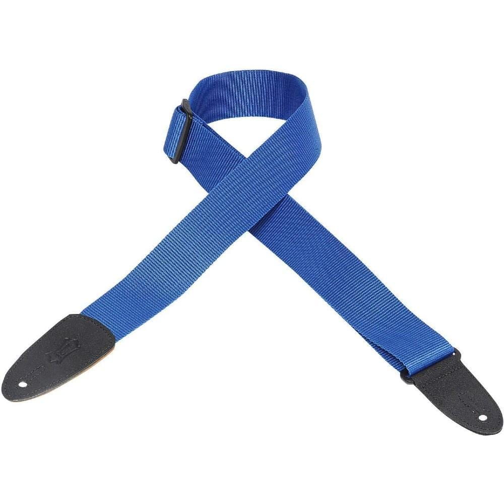 levys guitar straps levys m8-roy polypropylene soft hand standard 2 inch guitar strap- royal blue