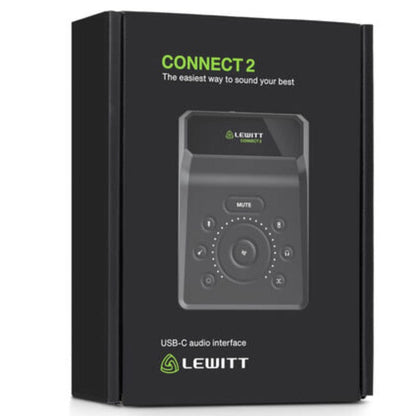 lewitt audio interfaces lewitt connect 2 usb-c audio interface